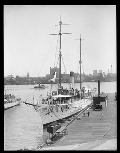 President's yacht, Mayflower tied up at Navy Yard