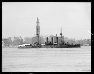 Jap cruiser Iwate in Boston Harbor