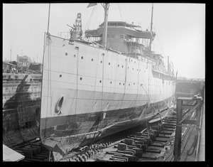 SS Oglala in dry dock at Navy Yard