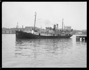 SS Peary leaving Navy Yard under command of MacMillan for the north
