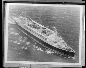 SS Manhattan from the air