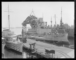 Navy Yard Boston: largest derrick SS Kearsarge