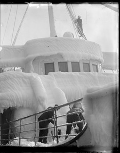 SS Aw Perry pilot house covered in ice