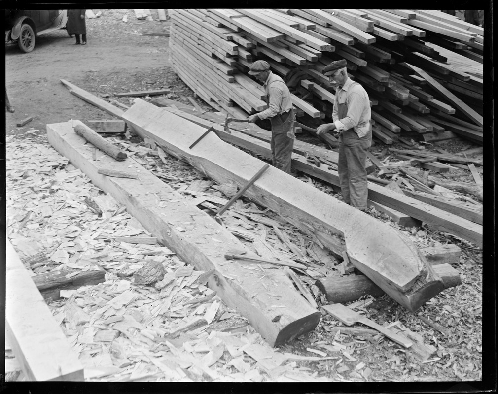 Making a keel for a fisherman at the Essex Boatyard