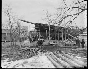 Building the Mary E. O'Hara at Essex Boat yard