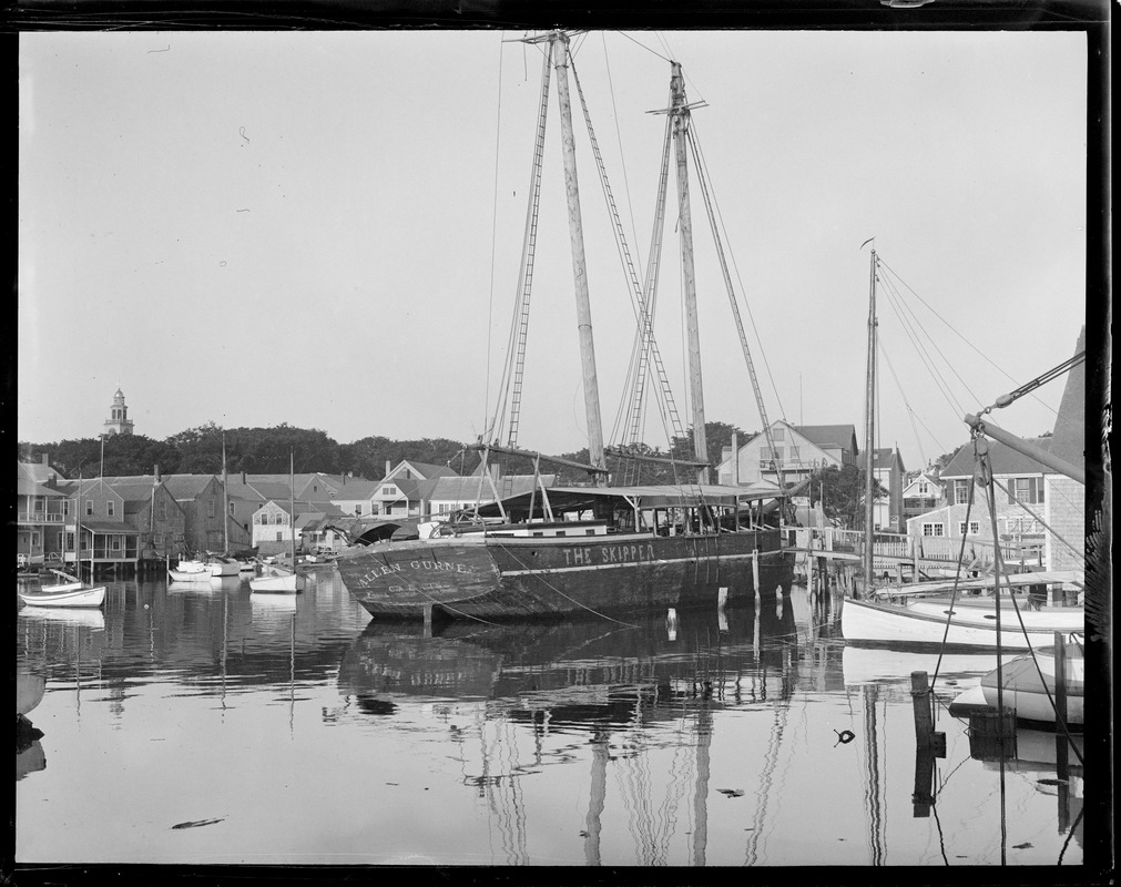 Boat in small harbor. The Allen Gurney or the Skipper. Calais