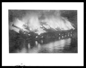 Burning of frigate, USS Portsmouth