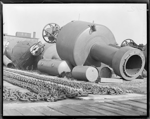 Lighthouse service: buoys in Chelsea yard