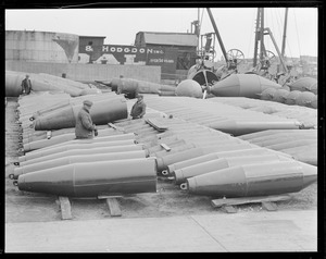 Nun and can buoys, Chelsea Yard