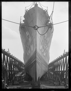 USCG ship Cunningham (no. 2) on Marine Railway - Navy Yard
