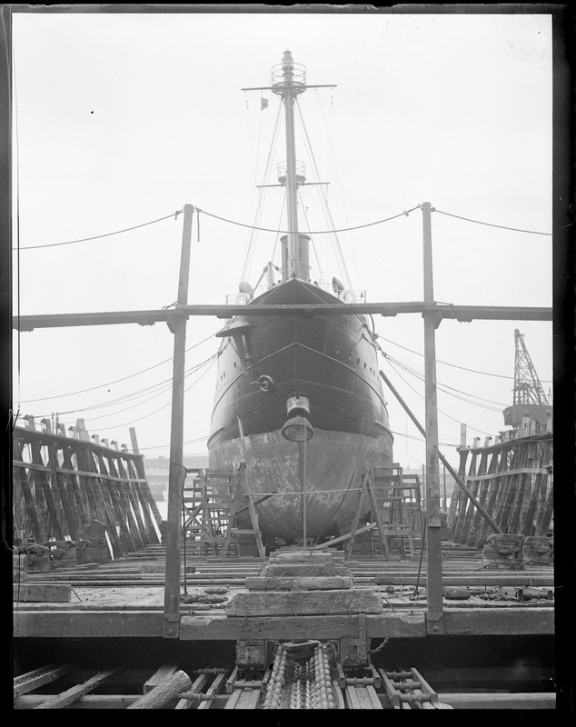 US Lightship Nantasket on Marine Railway Atlantic works - East Boston