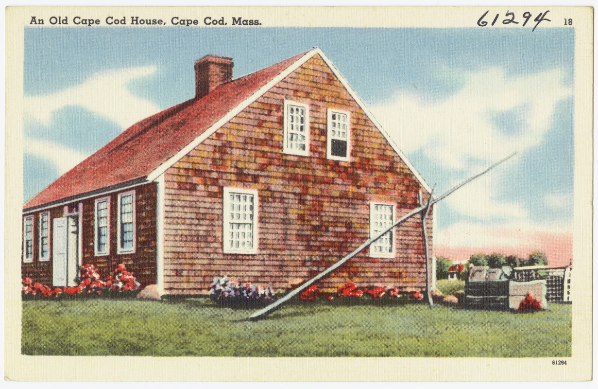 An Old Cape Cod House, Cape Cod, Mass. - Digital Commonwealth