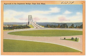 Approach to the Sagamore Bridge, Cape Cod, Mass.