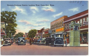 Hyannis Business District, looking west, Cape Cod, Mass.