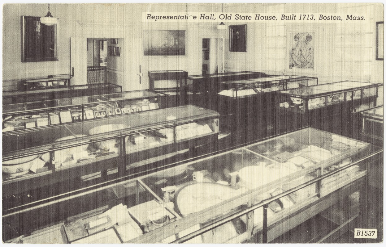 Representative Hall, Old State House, built 1713, Boston, Mass.