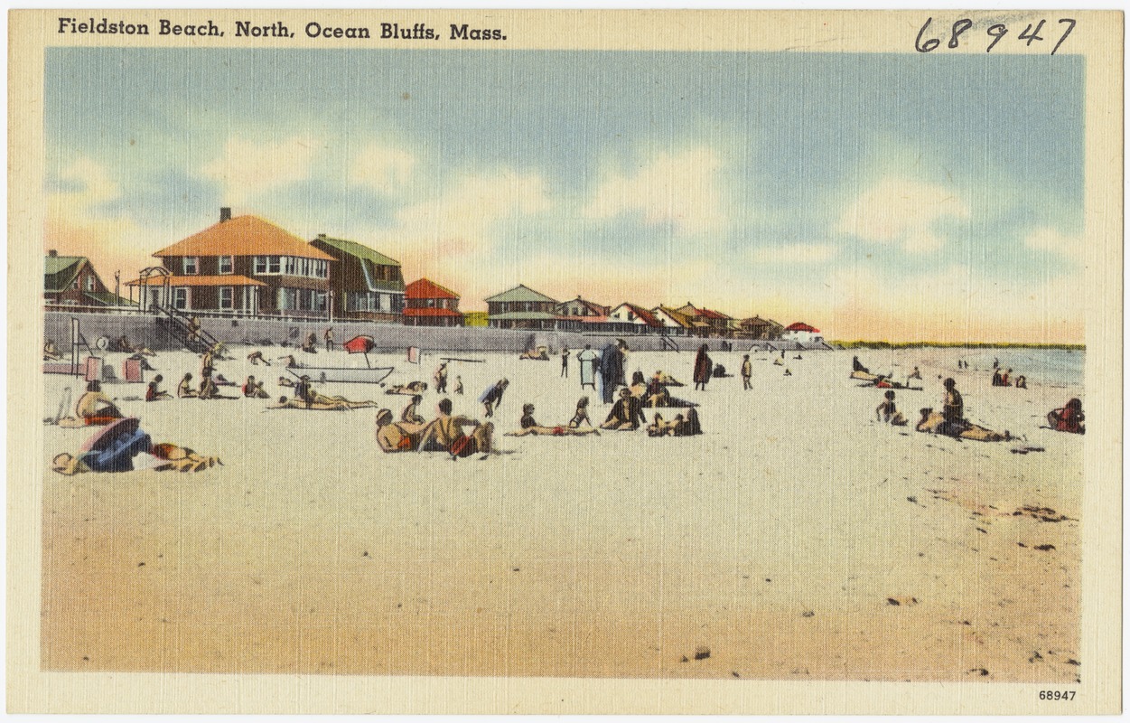 Fieldston Beach, north, Ocean Bluffs, Mass.