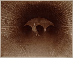 Man in sewer