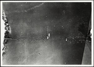 Anti-sub net between Deer & Long Islands, 1944