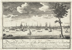 North east view of the great Town of Boston