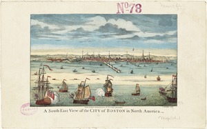 A south-east view of the City of Boston in North America