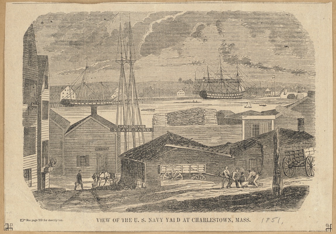 View of the U. S. Navy Yard at Charlestown, Mass.