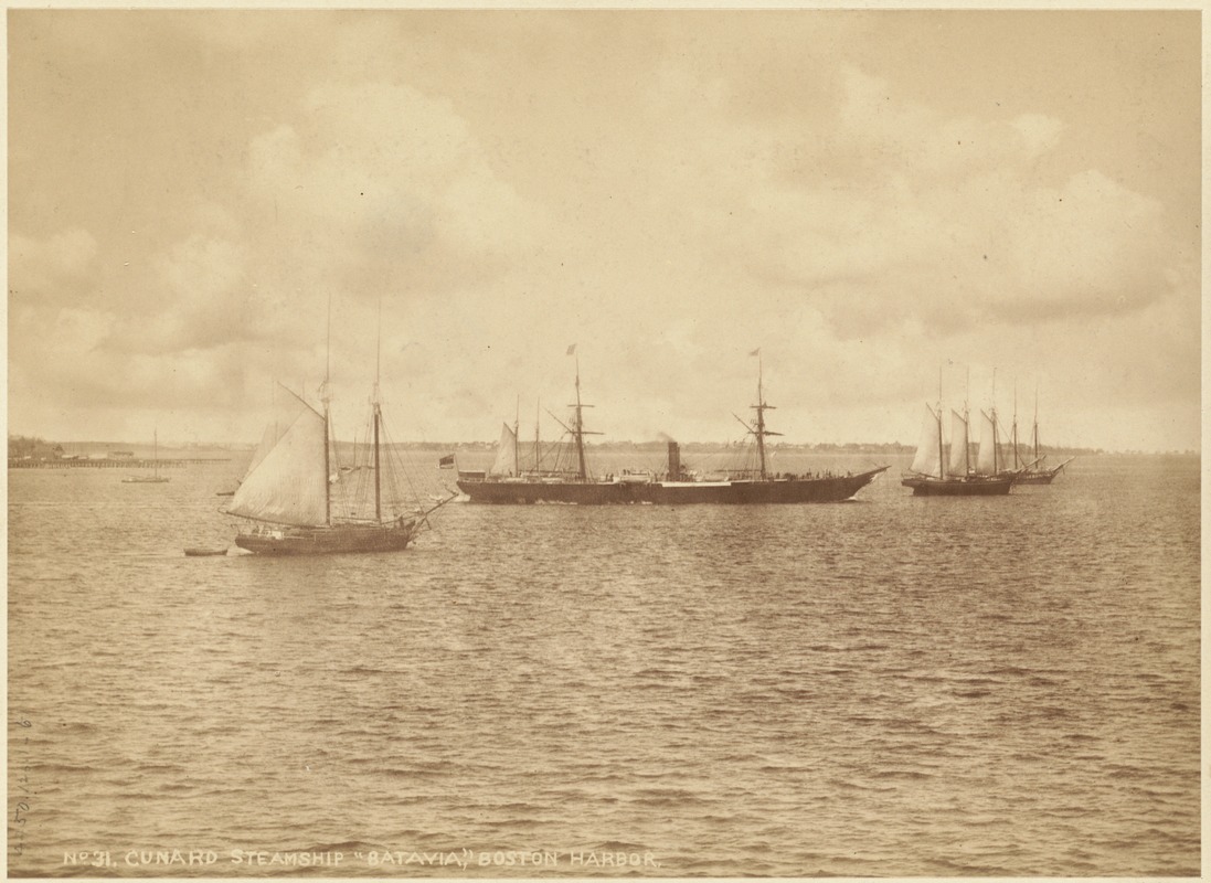 Cunard steamship "Batavia," Boston Harbor
