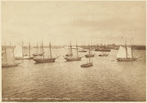 Boston Harbor. East Boston & navy yard
