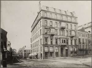 Massachusetts, Boston. Hotel Pelham. Corner of Tremont and Boylston Streets about 1850