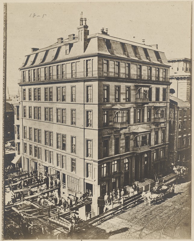 Removal of Hotel Pelham, 1869
