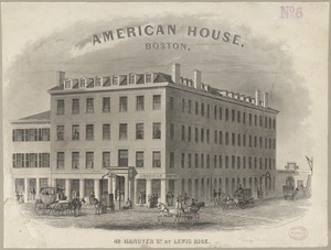 American House, Boston. 42 Hanover St. by Lewis Rice