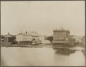 Massachusetts General Hospital, 1853. Harvard Medical School in foreground