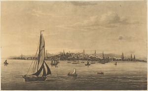 View of Boston, from the bay