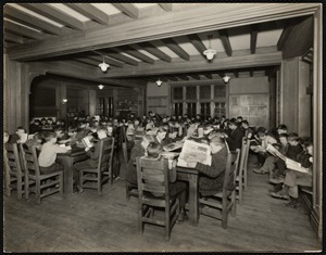 A library scene. Bunker Hill Boys Club Inc. Charlestown, Boston, Mass.