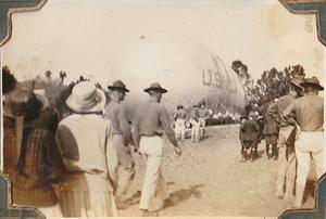 USMC airship, military demonstration, U.S. Marine base Quantico, VA