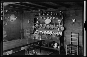 Middleton, hutch displaying tableware, unidentified house