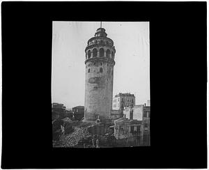 Turkey. Constantinople. Galata Tower. Built 1348. Fire tower