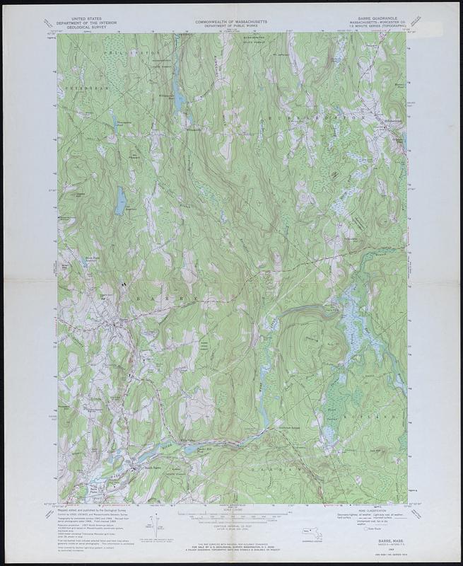 Barre Quadrangle Massachusetts, Worcester Co.