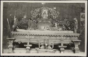 Laughing Buddha in Lama Temple, Peking