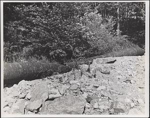 Pipe on downstream of dam, same as #31 from a different angle