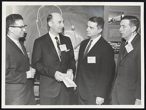 Hotel Statler - Air Force Research Meeting Dr. Jules Aarons, of Bedford A.f. Base "Author J. Wimer, Chief Scientist of a R.W.C. "Edwin H. Land, pres. of Polaroid "Alexander H. Flak, chief scientist for Airforce.