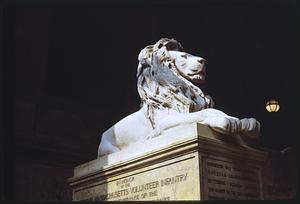 Lion sculpture, Boston Public Library