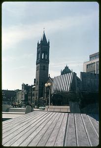 Old South Church, Copley Square Fountain in foreground
