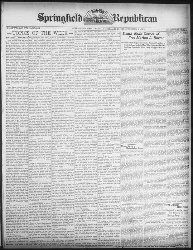 Springfield Weekly Republican - Digital Commonwealth