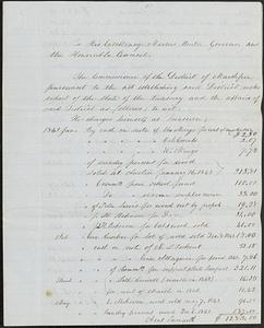 Mashpee Accounts, 1843