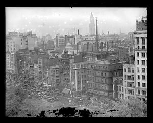 Tremont St., downtown Boston, Bird's eye (aerial)