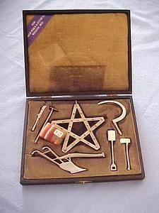 Boxed set of Westminster Grange Master's tools