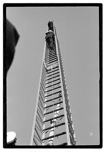 Fire truck and ladder