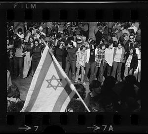Pro-Israel rally at Tremont Street bandstand, Boston Common