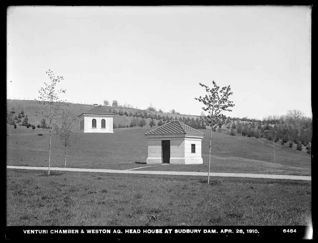 Sudbury Department, Sudbury Dam and Weston Aqueduct, Venturi Meter Chamber; Headhouse, Southborough, Mass., Apr. 28, 1910
