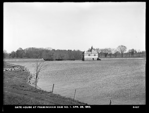 Sudbury Department, Framingham Dam No. 1, Gatehouse, Framingham, Mass., Apr. 28, 1910